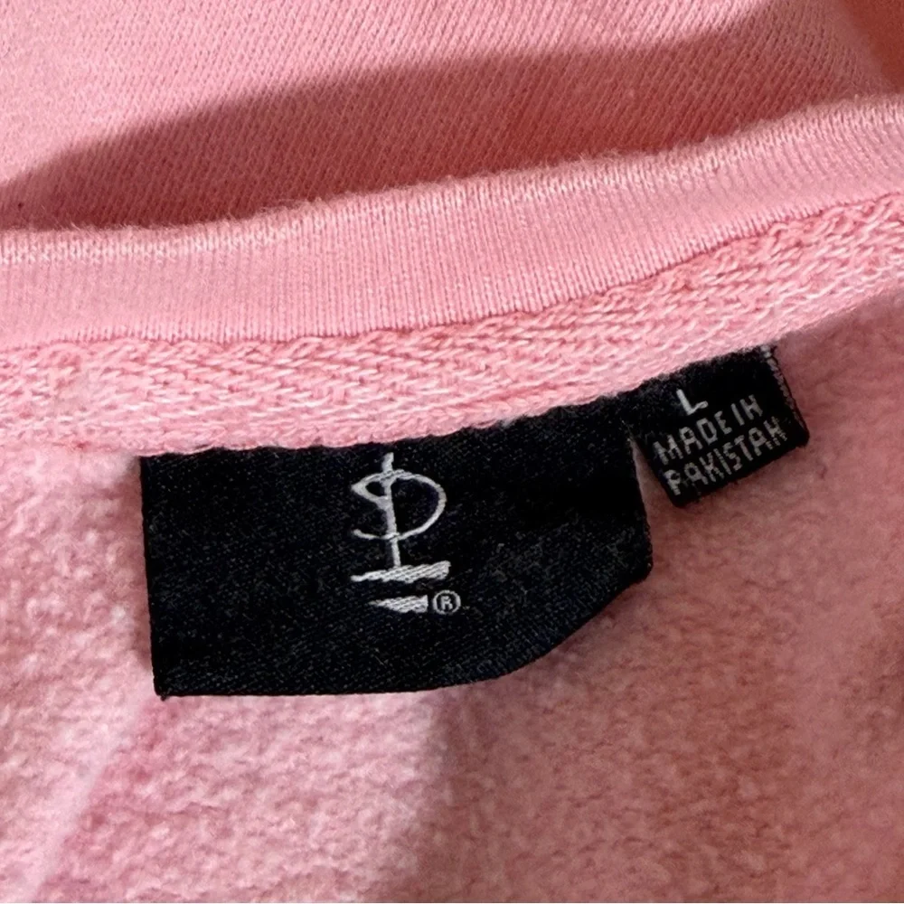 Pink Floyd Crew Neck Crop Sweatshirt Pink Sz L